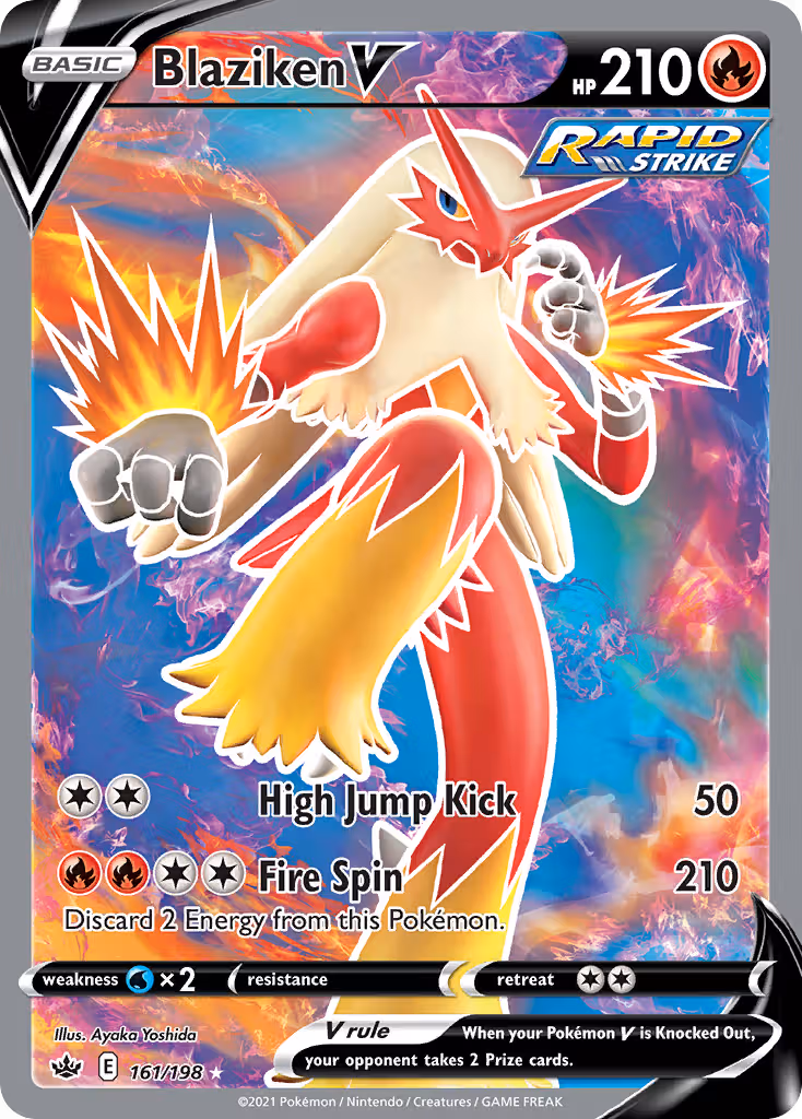 Blaziken V 161/198 Pokemon card