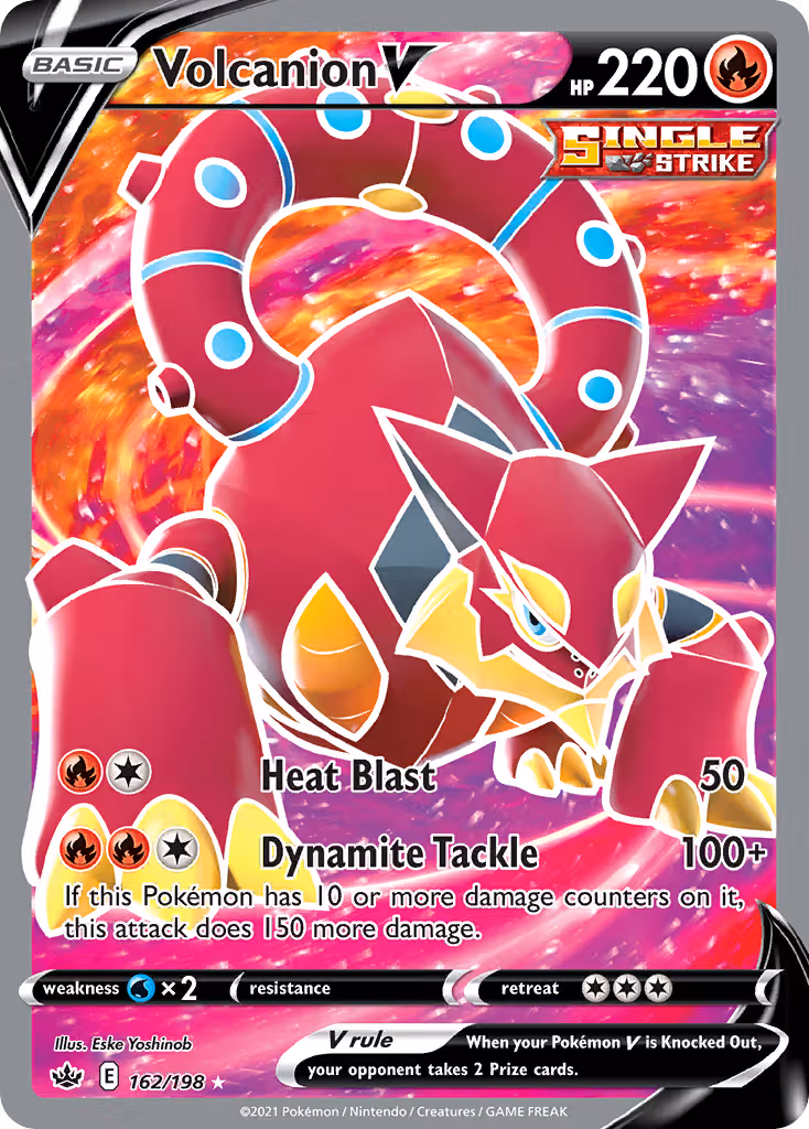 Volcanion V 162/198 Pokemon card