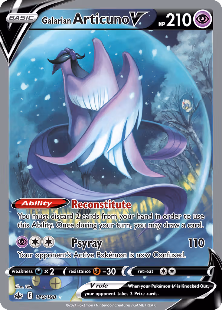 Galarian Articuno V 170/198 Pokemon card