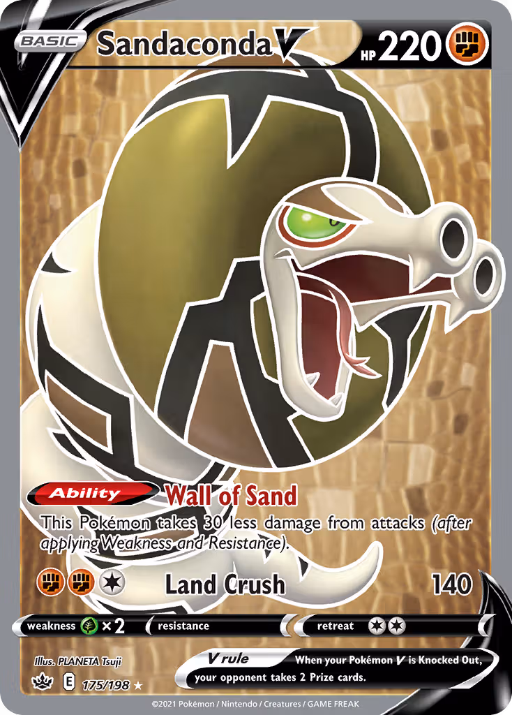 Sandaconda V 175/198 Pokemon card