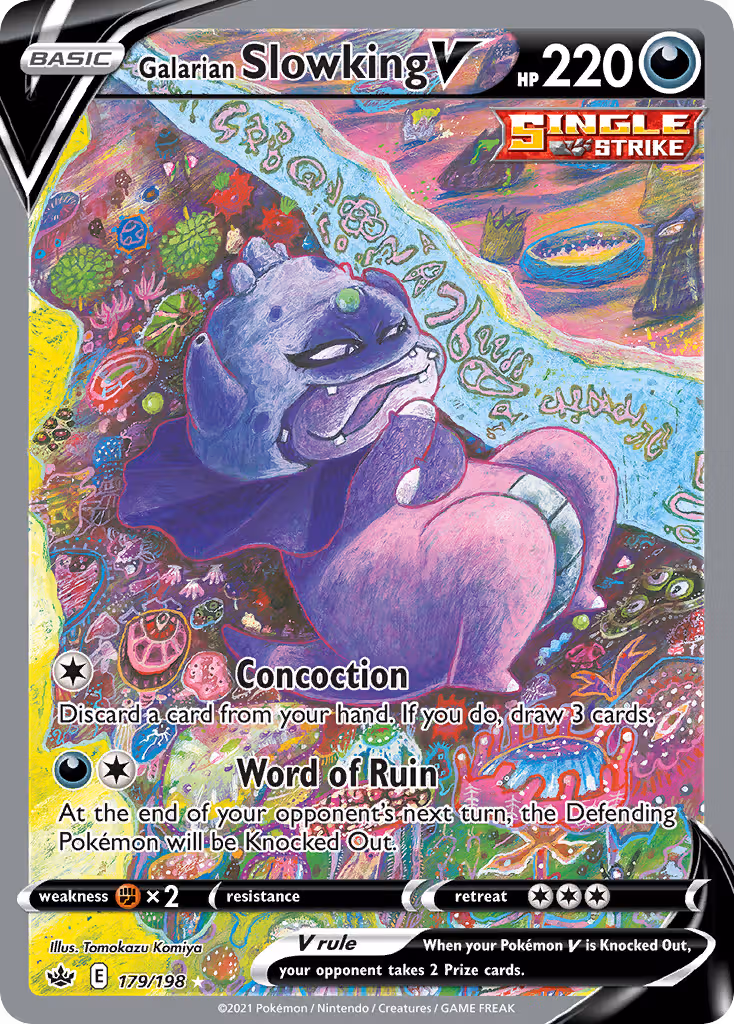 Galarian Slowking V 179/198 Pokemon card