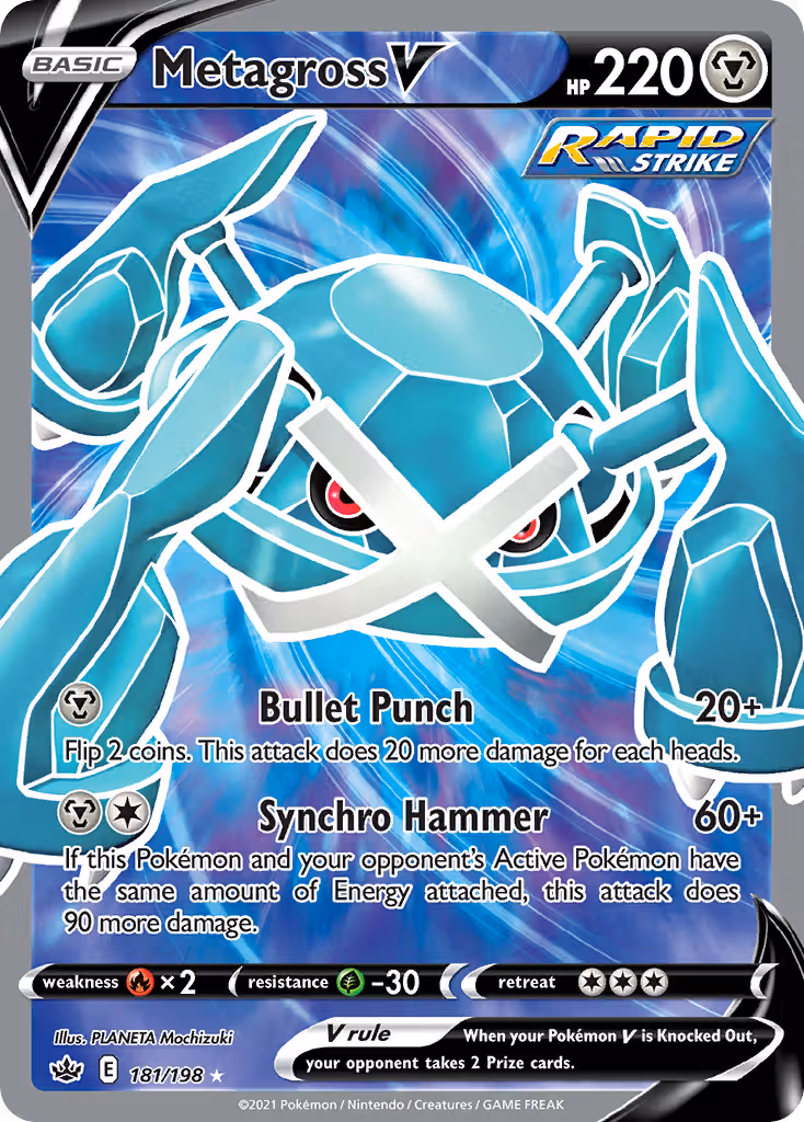 Metagross V 181/198 Pokemon card