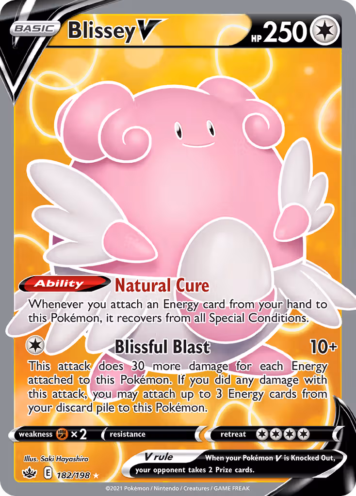 Blissey V 182/198 Pokemon card