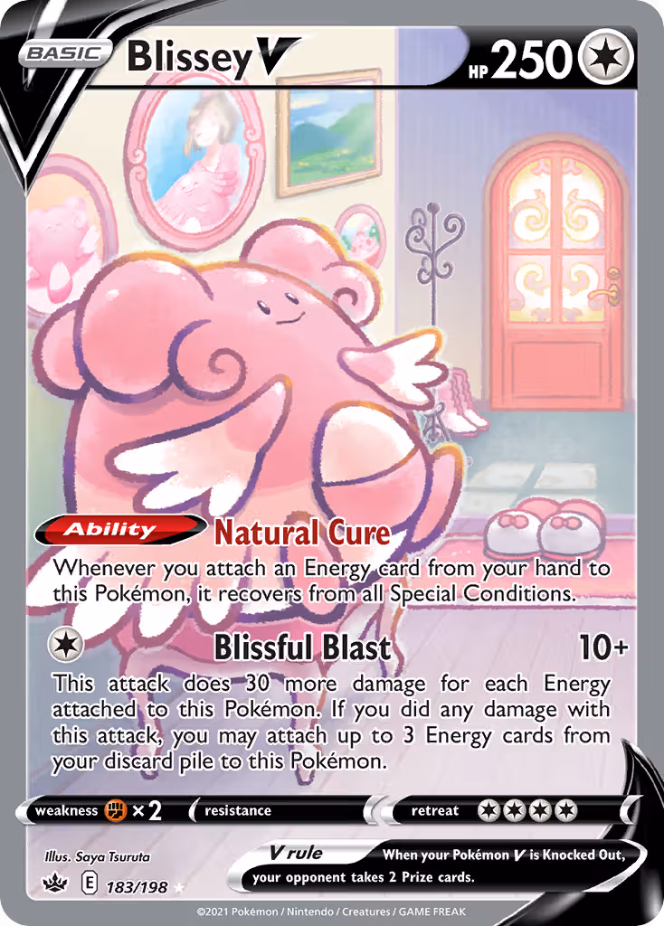 Blissey V 183/198 Pokemon card