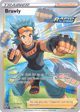 Brawly 188/198 Pokemon card