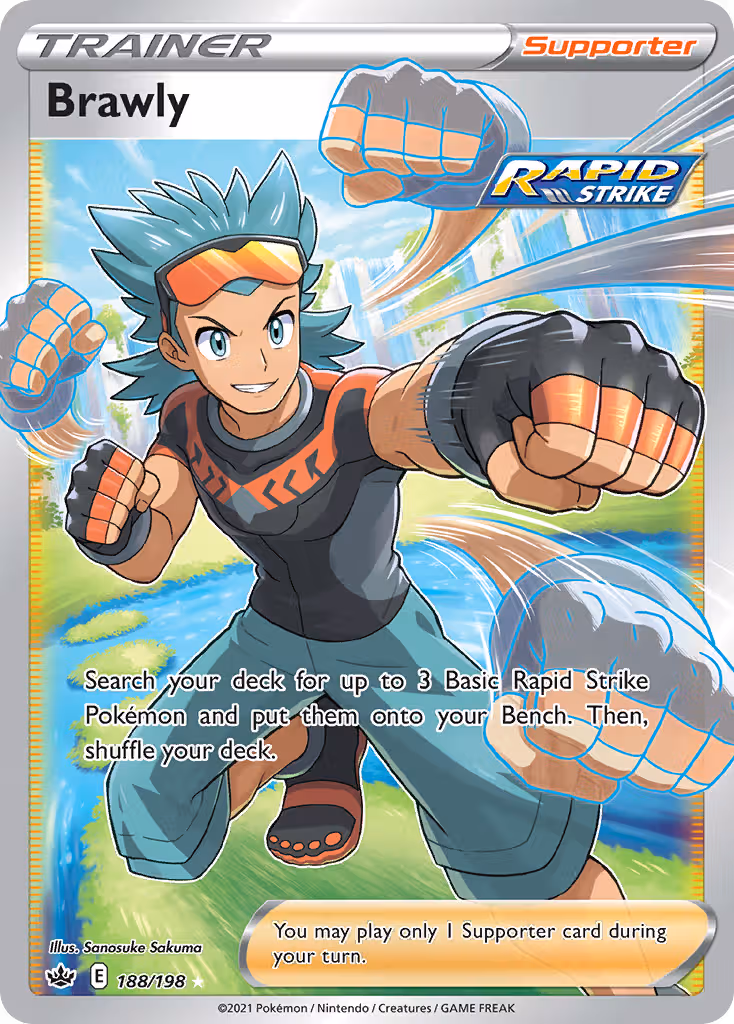 Brawly 188/198 Pokemon card
