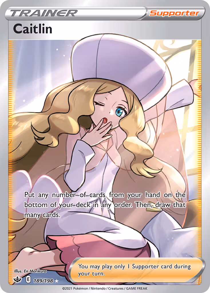 Caitlin 189/198 Pokemon card