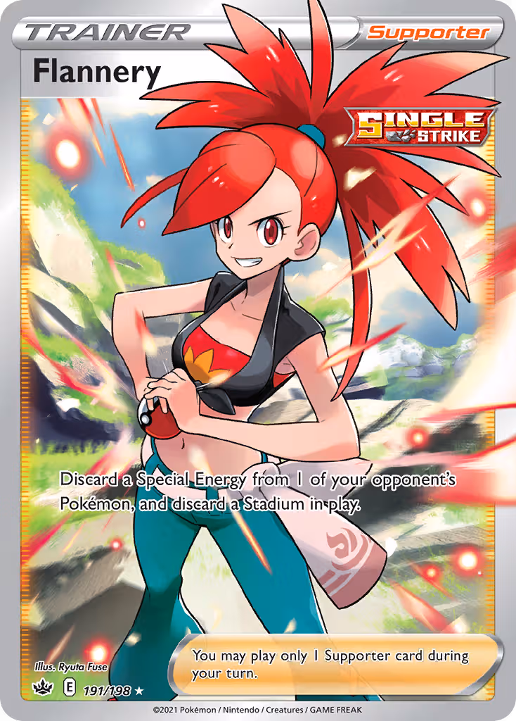 Flannery 191/198 Pokemon card