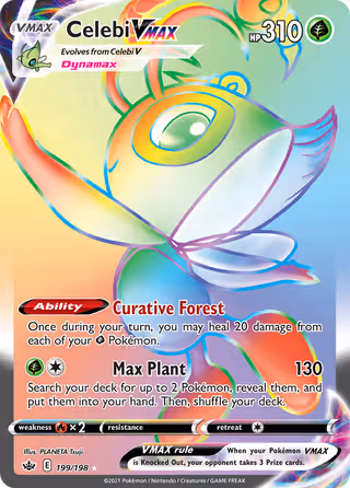 Celebi VMAX 199/198 Pokemon card