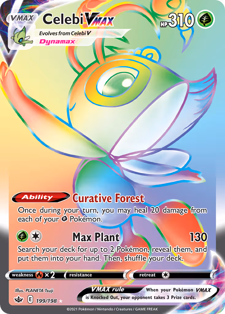 Celebi VMAX 199/198 Pokemon card