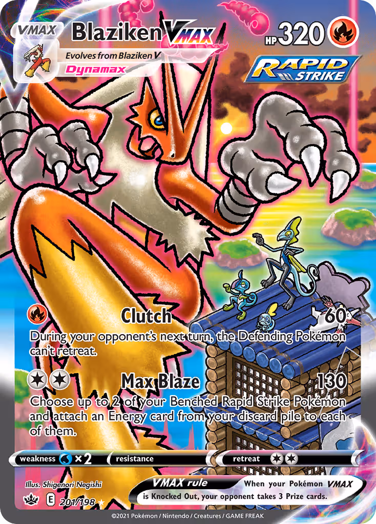Blaziken VMAX 201/198 Pokemon card