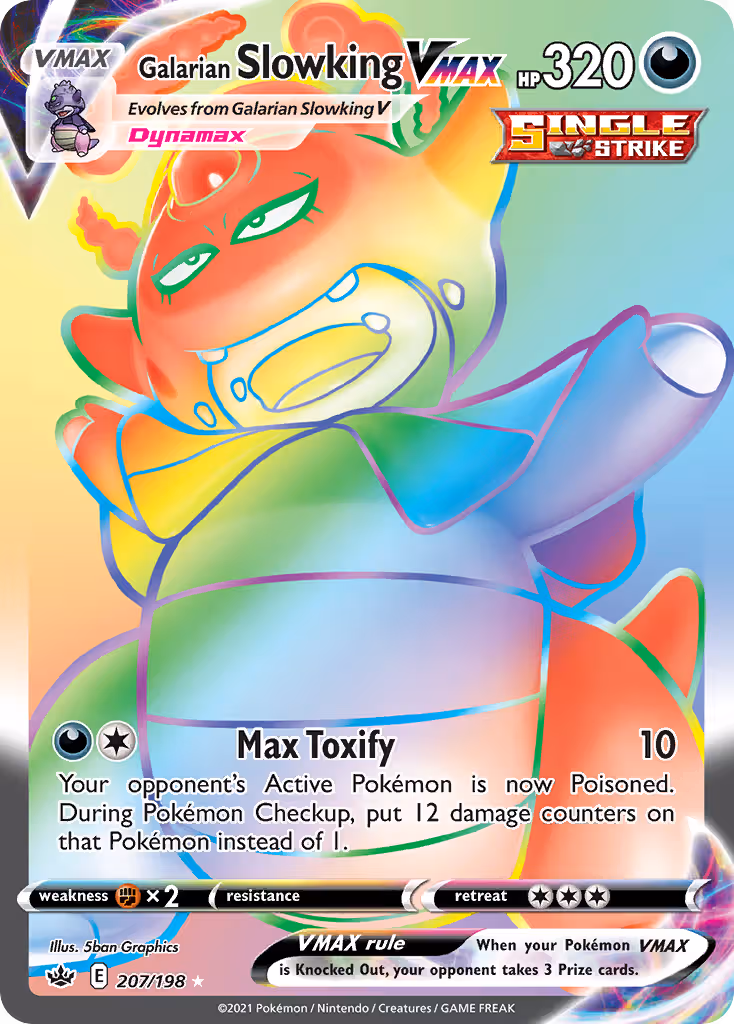 Galarian Slowking VMAX 207/198 Pokemon card