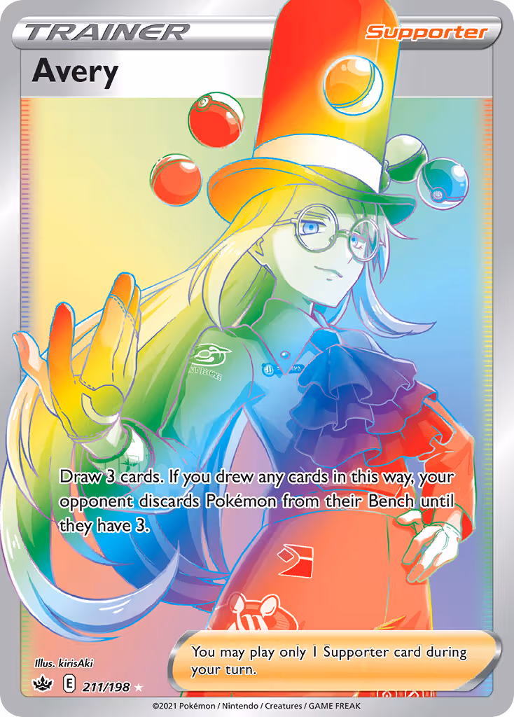 Avery 211/198 Pokemon card