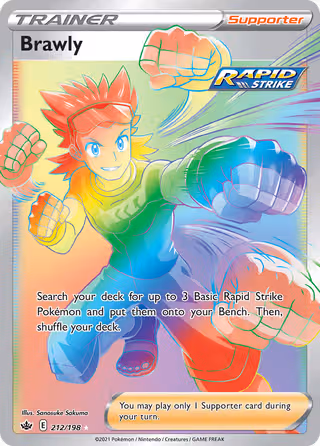 Brawly 212/198 Pokemon card