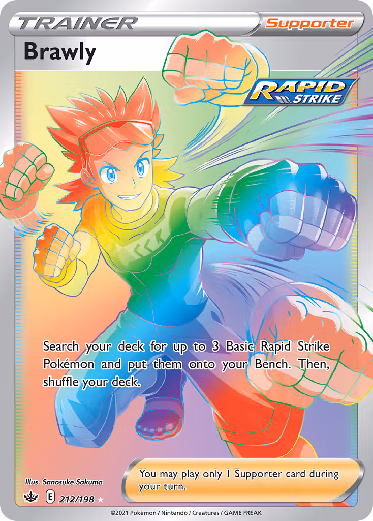 Brawly 212/198 Pokemon card