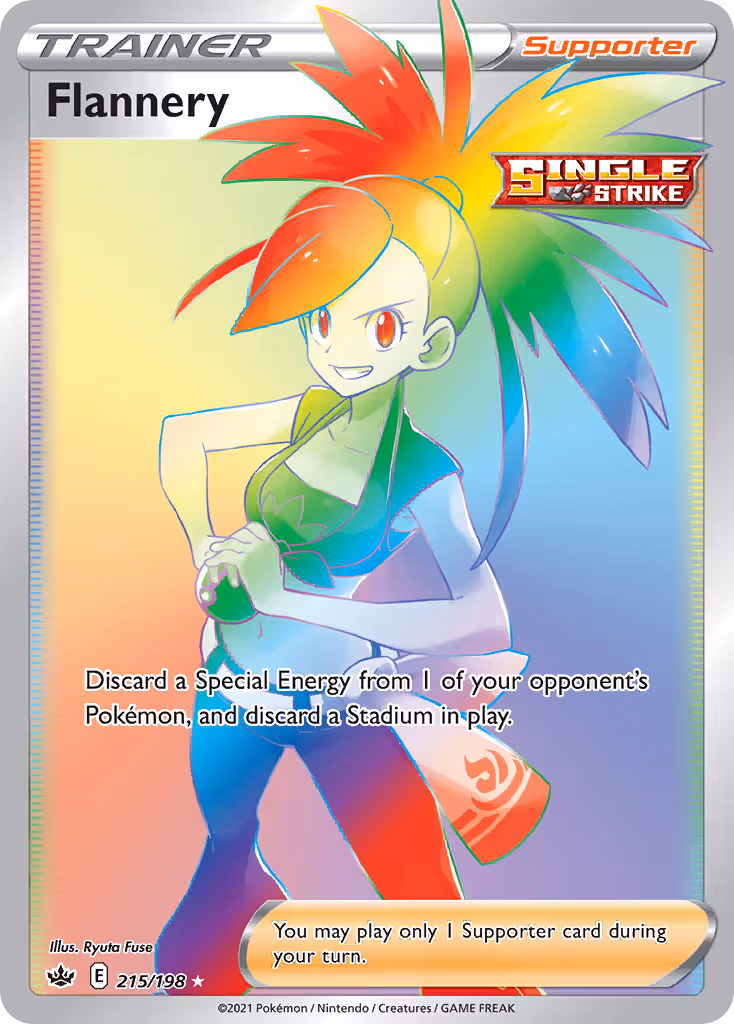 Flannery 215/198 Pokemon card