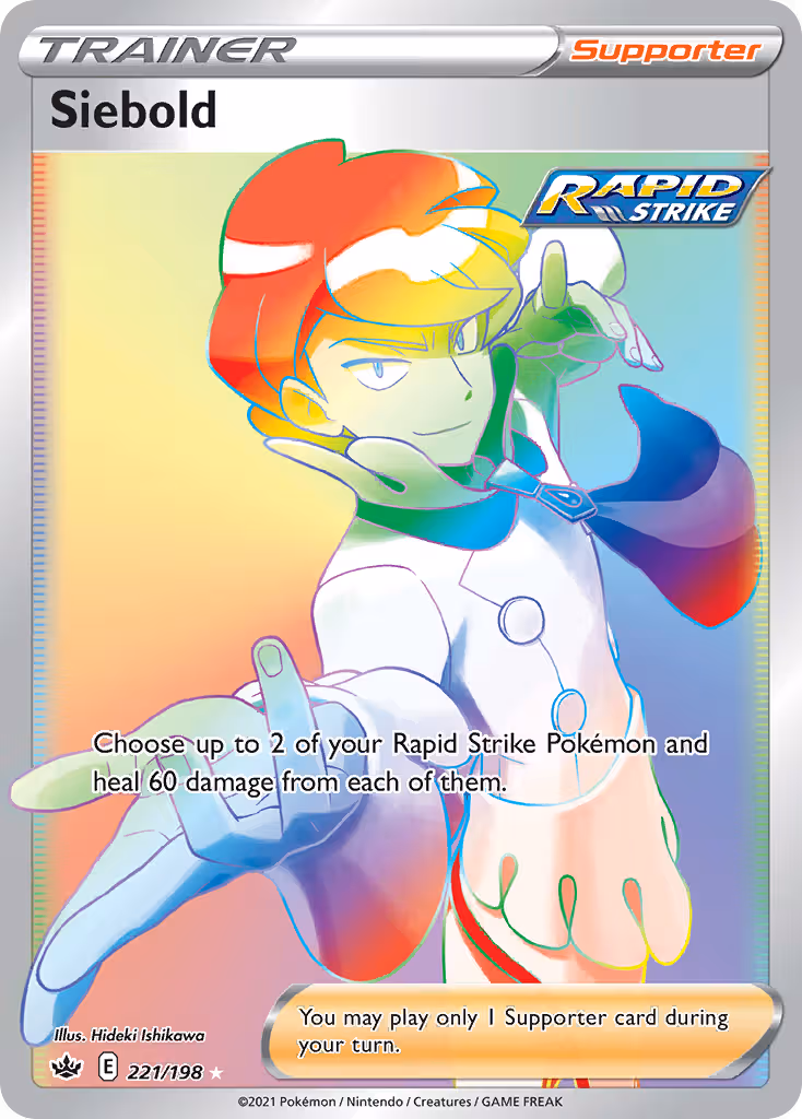 Siebold 221/198 Pokemon card