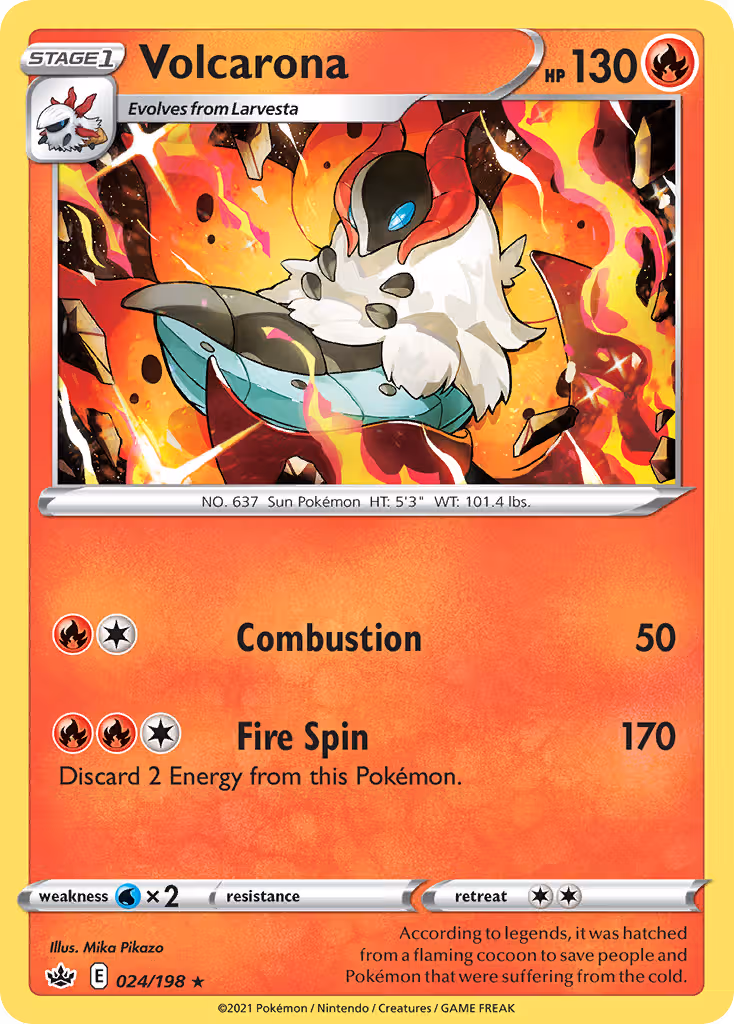 Volcarona 24/198 Pokemon card
