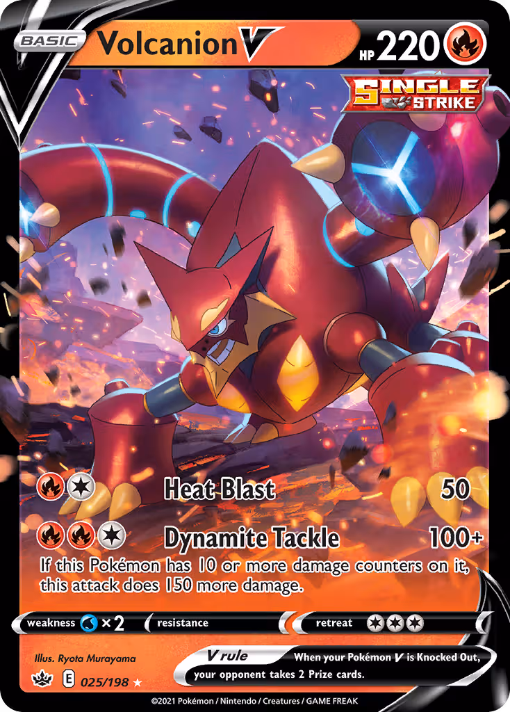 Volcanion V 25/198 Pokemon card