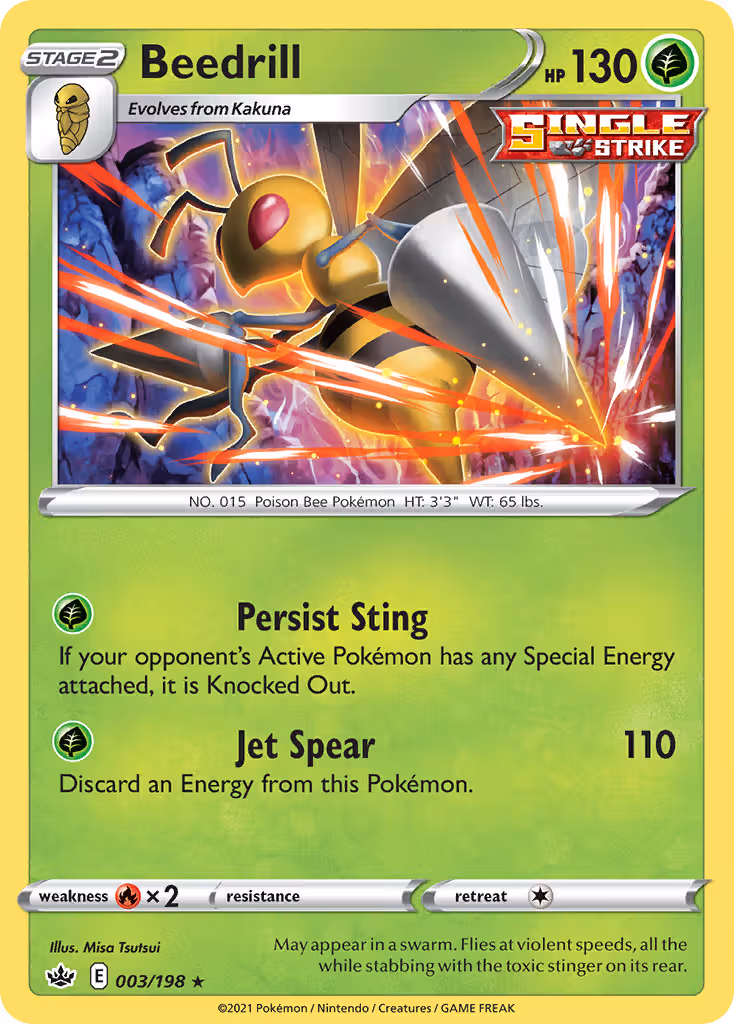 Beedrill 3/198 Pokemon card