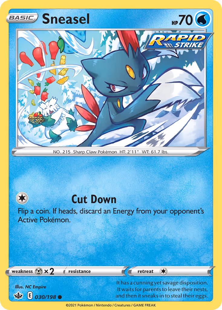Sneasel 30/198 Pokemon card