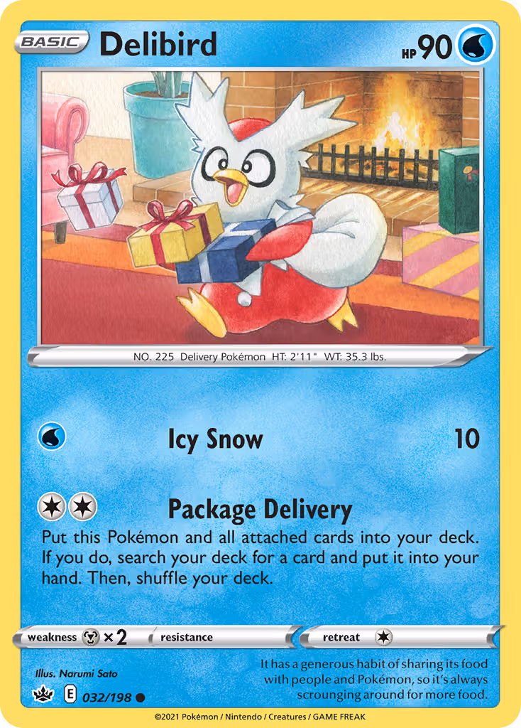 Delibird 32/198 Pokemon card