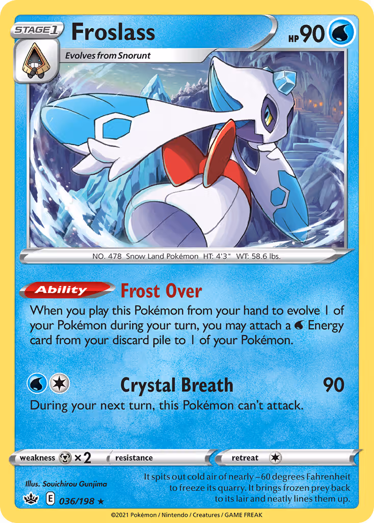 Froslass 36/198 Pokemon card