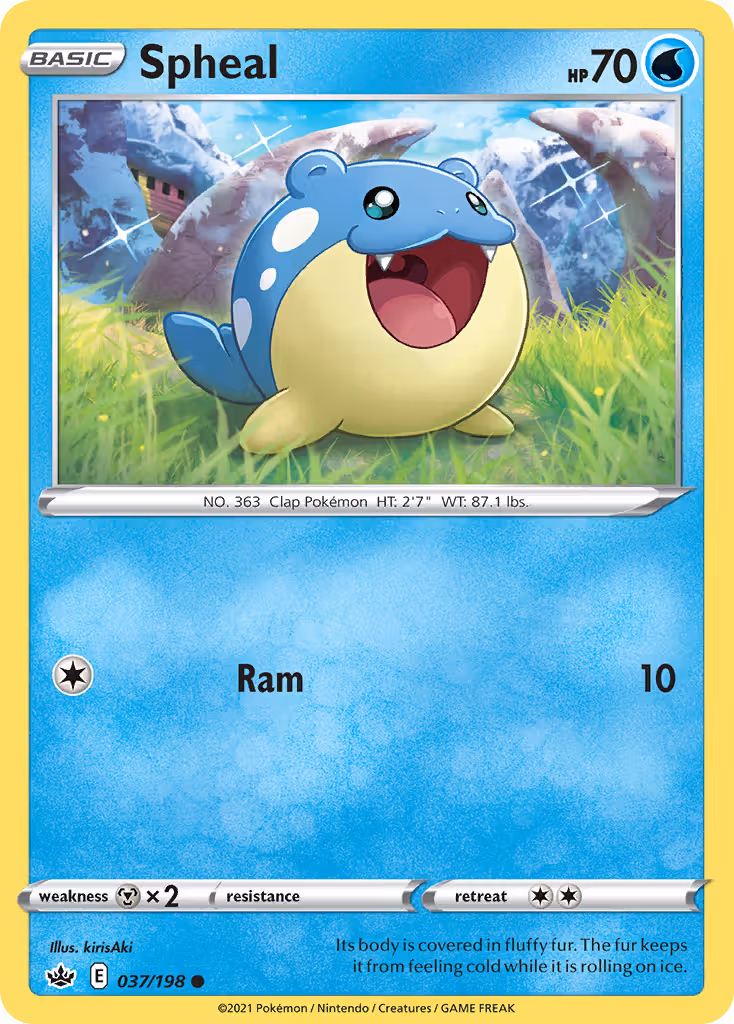 Spheal 37/198 Pokemon card