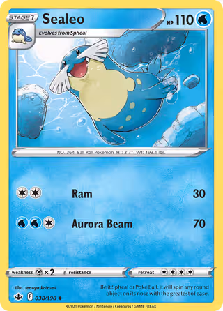 Sealeo 38/198 Pokemon card