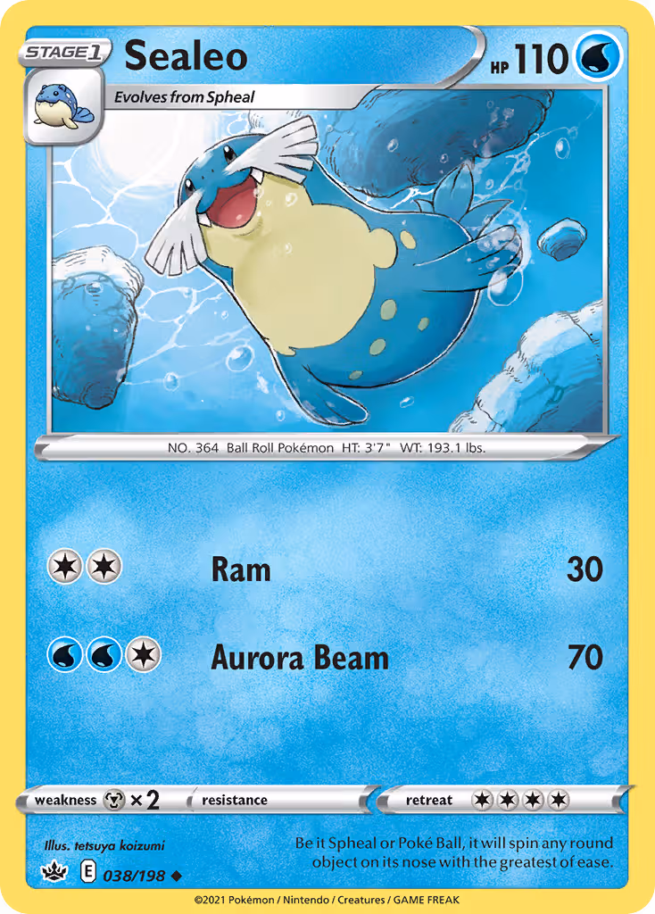 Sealeo 38/198 Pokemon card