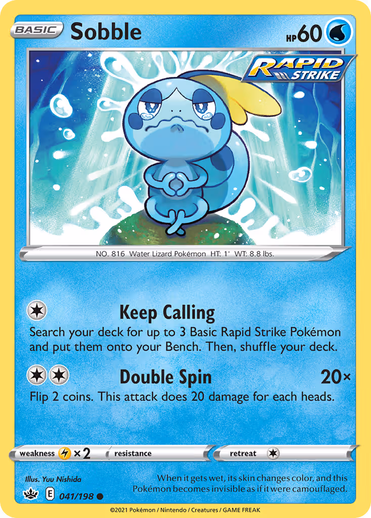 Sobble 41/198 Pokemon card