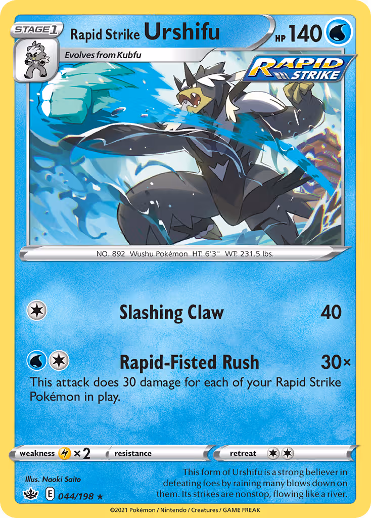 Rapid Strike Urshifu 44/198 Pokemon card