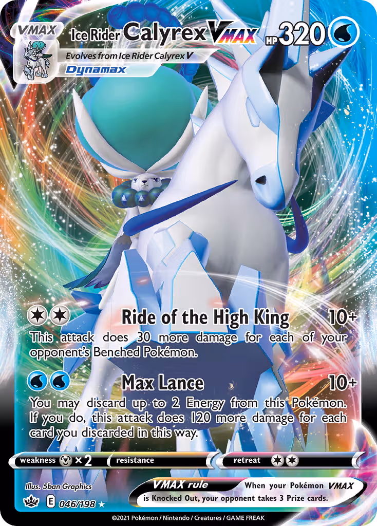 Ice Rider Calyrex VMAX 46/198 Pokemon card