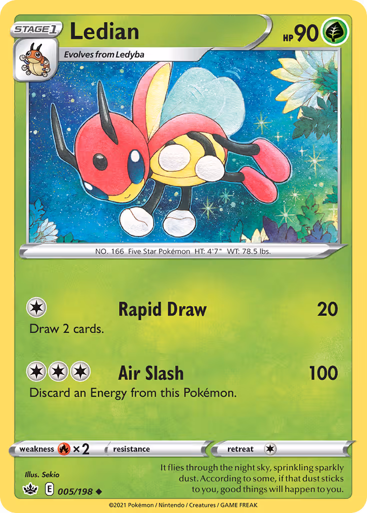 Ledian 5/198 Pokemon card