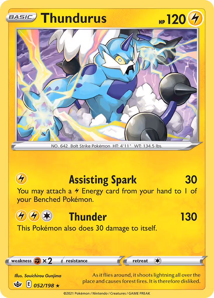 Thundurus 52/198 Pokemon card