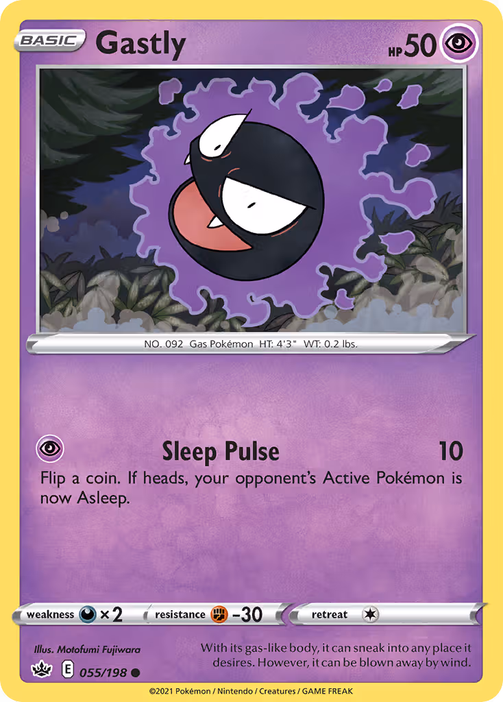 Gastly 55/198 Pokemon card