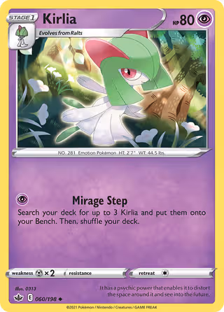 Kirlia 60/198 Pokemon card