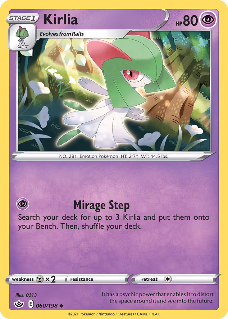 Kirlia 60/198 Pokemon card
