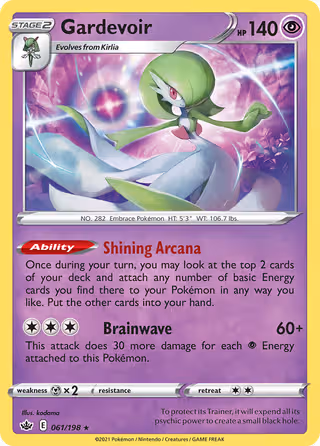 Gardevoir 61/198 Pokemon card