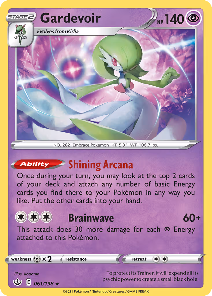 Gardevoir 61/198 Pokemon card