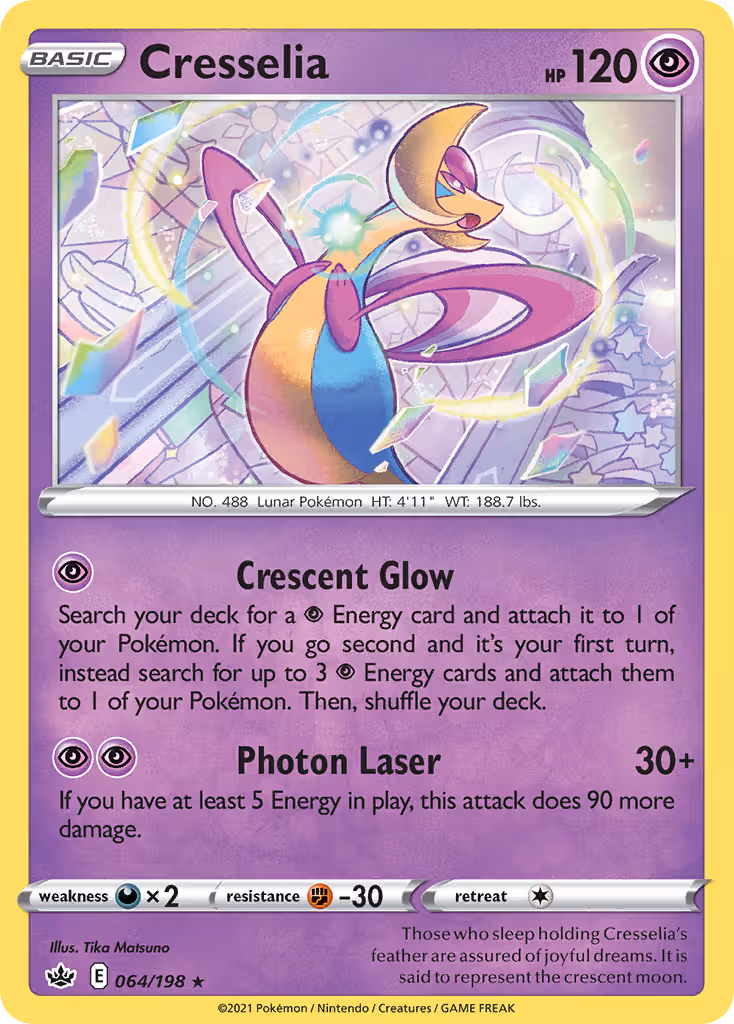 Cresselia 64/198 Pokemon card