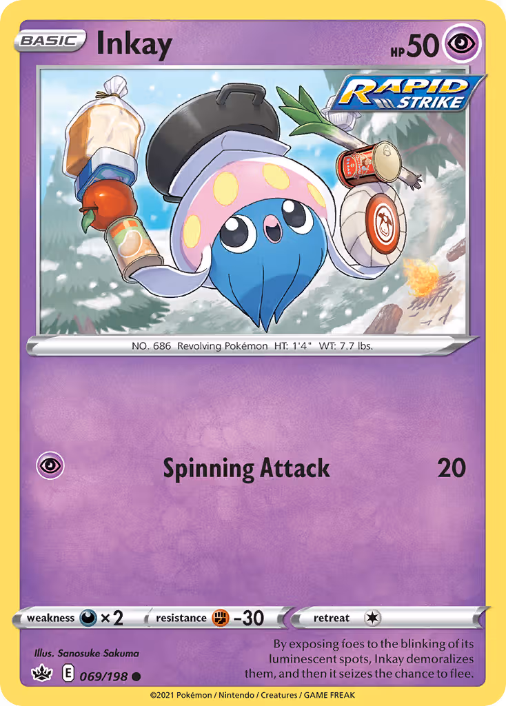 Inkay 69/198 Pokemon card