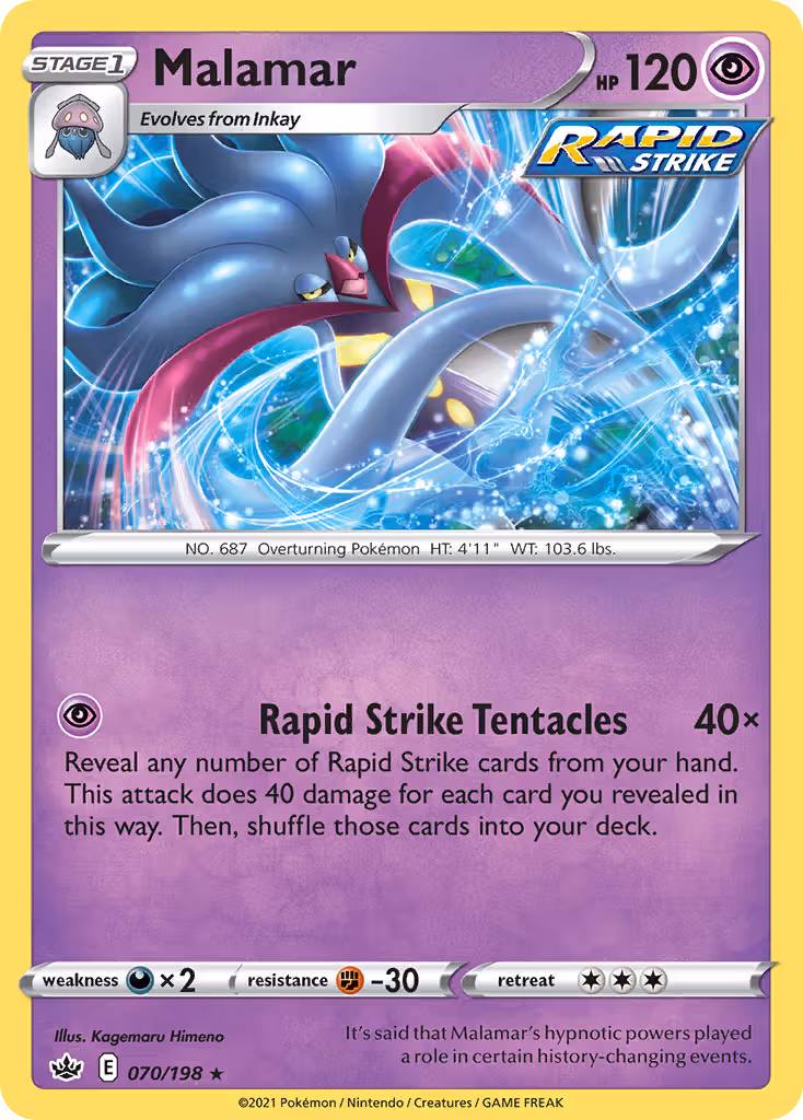 Malamar 70/198 Pokemon card