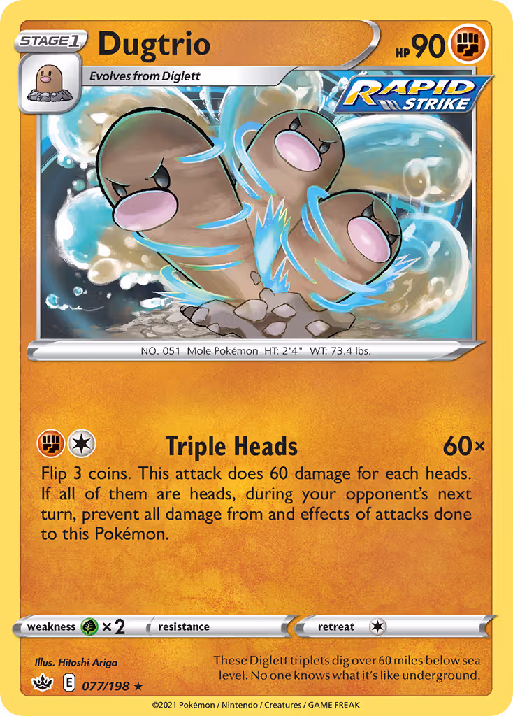 Dugtrio 77/198 Pokemon card