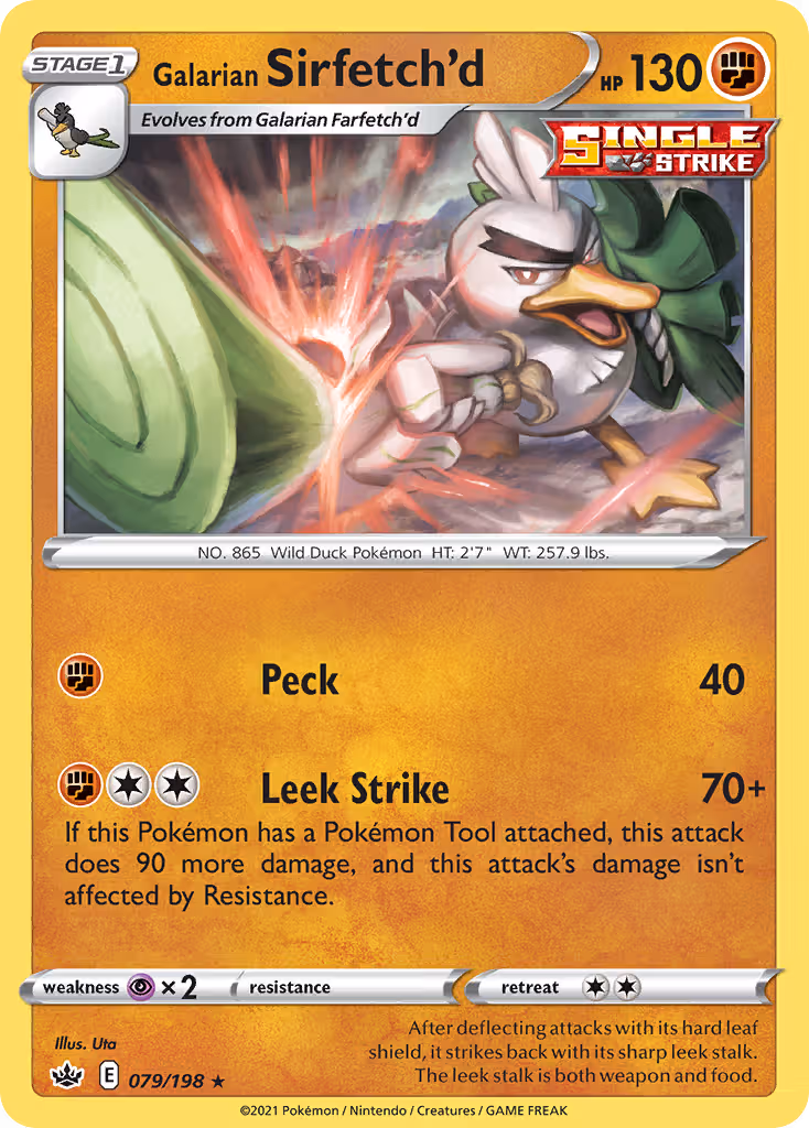 Galarian Sirfetch'd 79/198 Pokemon card