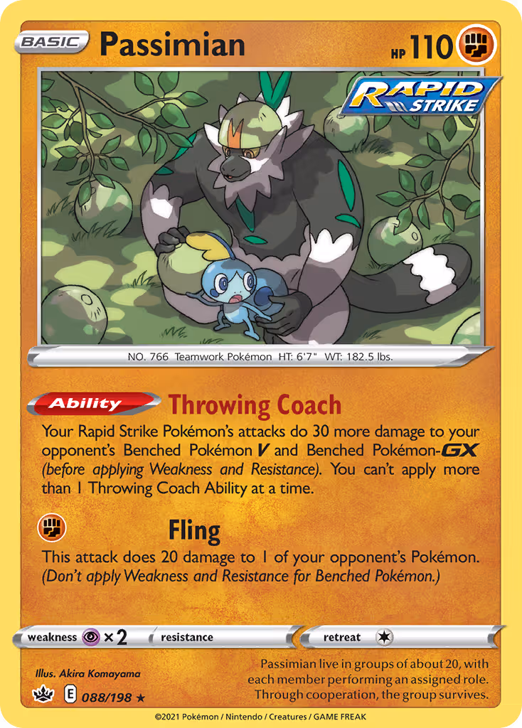 Passimian 88/198 Pokemon card