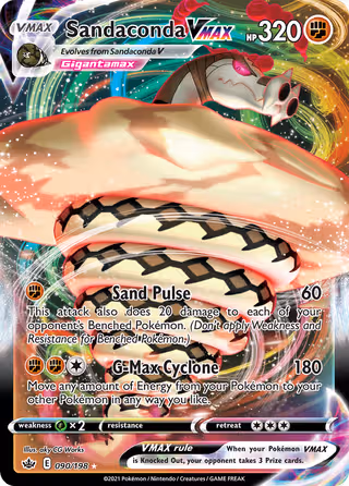 Sandaconda VMAX 90/198 Pokemon card