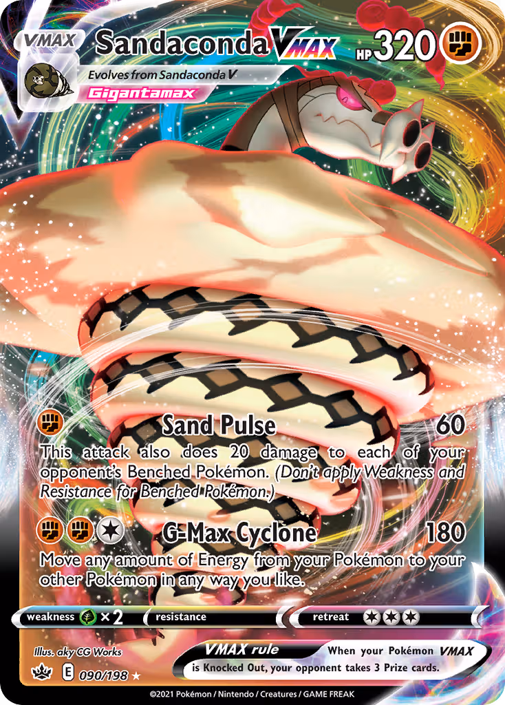 Sandaconda VMAX 90/198 Pokemon card