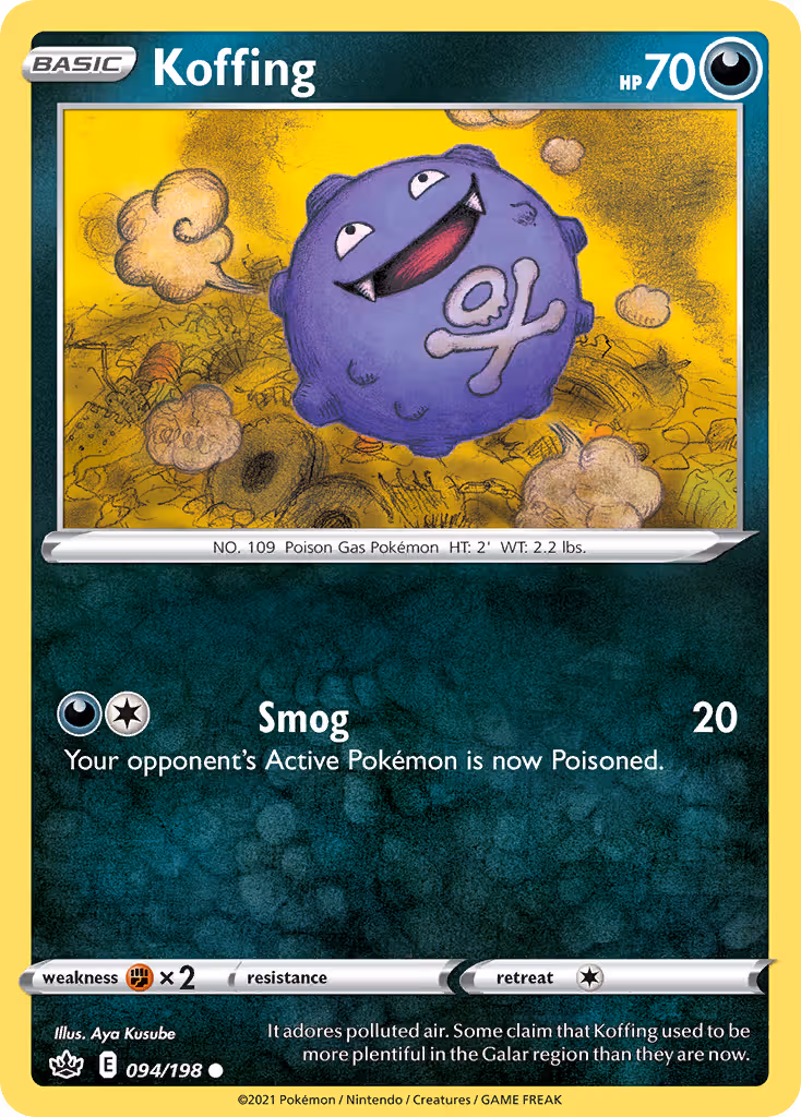 Koffing 94/198 Pokemon card