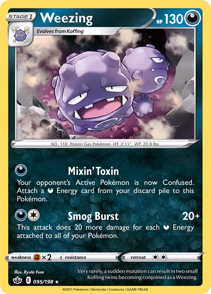 Weezing 95/198 Pokemon card